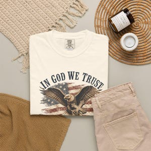 In God We Trust Shirt — Christian Mom Shirt Patriotic Homeschool Comfort Colors Tee Gift for Her image 18