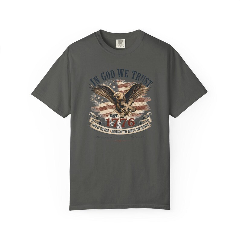 In God We Trust Shirt — Christian Mom Shirt Patriotic Homeschool Comfort Colors Tee Gift for Her image 11
