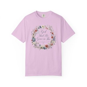 God Shed His Grace on Thee Shirt — Christian Mom Shirt Patriotic Homeschool Comfort Colors Tee image 8