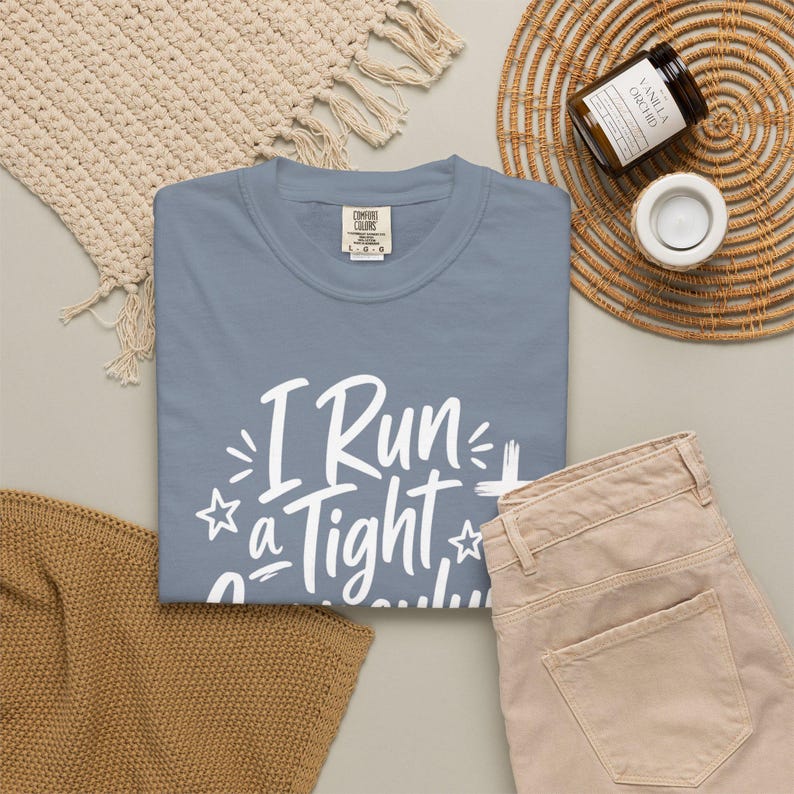 Homeschool Mom Shirt — I Run a Tight Curriculum Praise God Christian Mom Comfort Colors Tee image 6