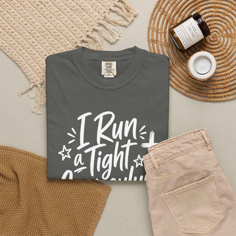 Homeschool Mom Shirt — I Run a Tight Curriculum Praise God Christian Mom Comfort Colors Tee image 9