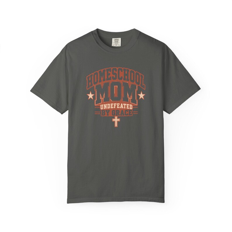 Undefeated By Grace Shirt — Christian Mom Shirt Homeschool Mom Comfort Colors Tee Gift for Her image 12