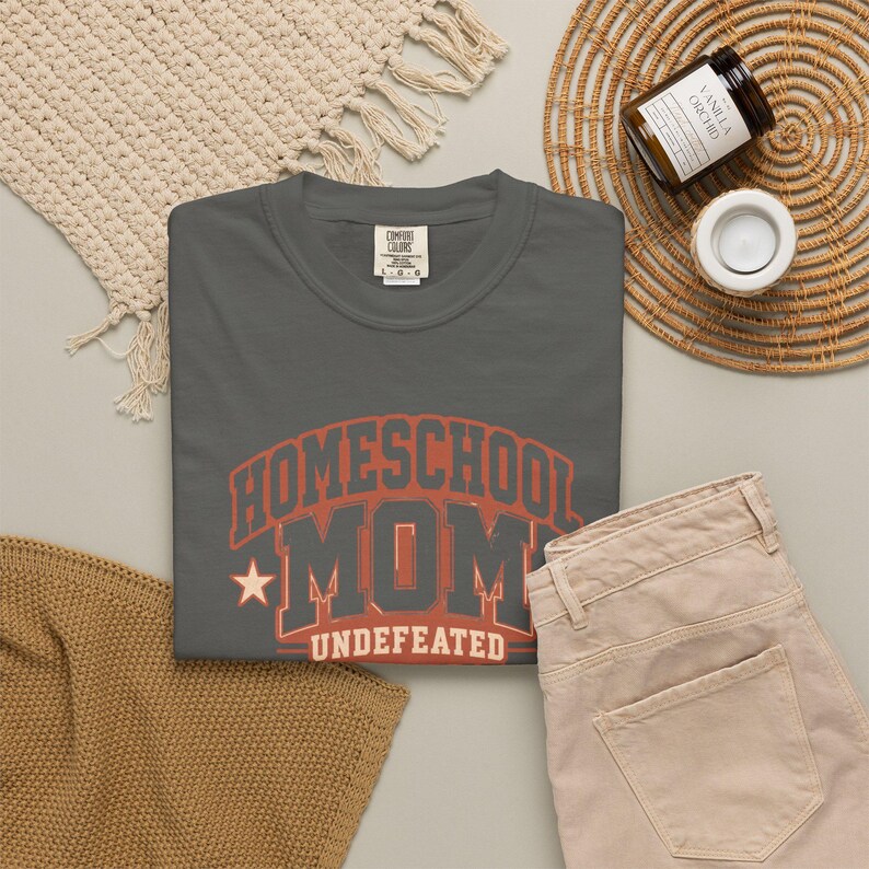 Undefeated By Grace Shirt — Christian Mom Shirt Homeschool Mom Comfort Colors Tee Gift for Her image 13
