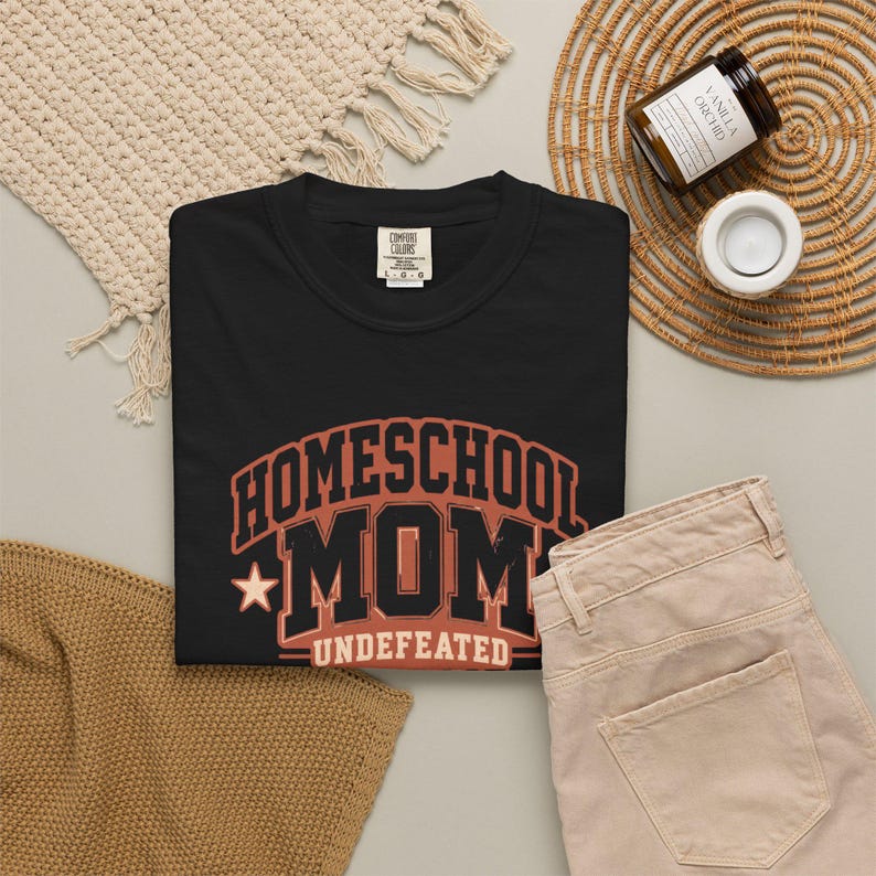 Undefeated By Grace Shirt — Christian Mom Shirt Homeschool Mom Comfort Colors Tee Gift for Her image 7