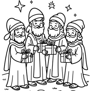 Christian Coloring Book for Kids — Bible Animals Noah's Ark Jesus Scenes Printable Coloring Pages Digital Download image 9