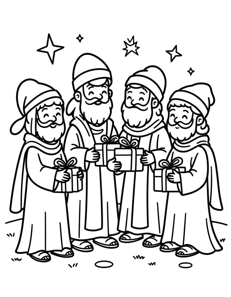 Christian Coloring Book for Kids — Bible Animals Noah's Ark Jesus Scenes Printable Coloring Pages Digital Download image 9
