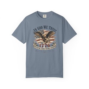 In God We Trust Shirt — Christian Mom Shirt Patriotic Homeschool Comfort Colors Tee Gift for Her image 9