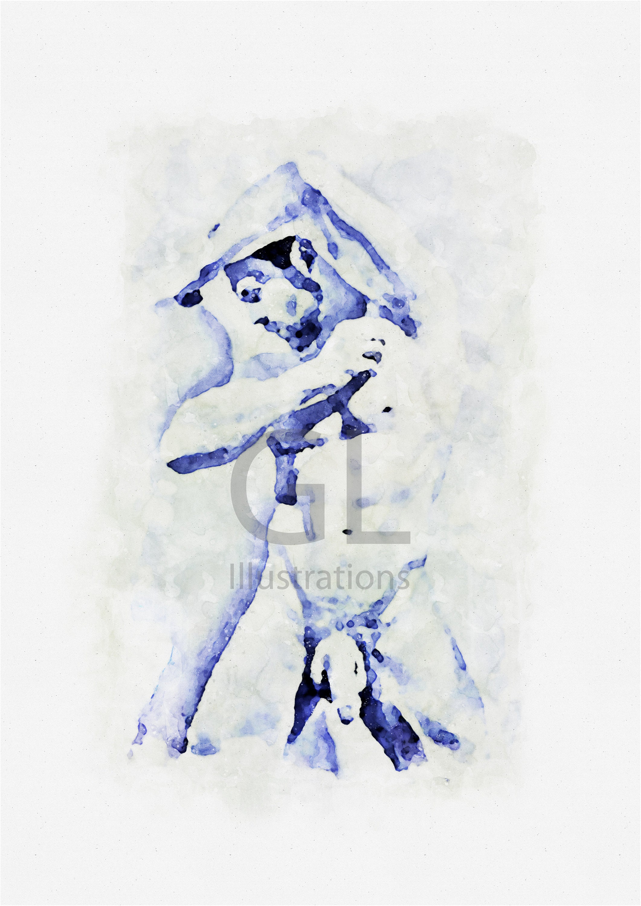Sensual & Artistic Nude Print - a5lejpa