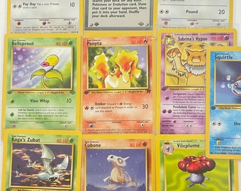 99 cent pokemon cards Pokémon Vintage Card Lot 1999 WOTC With 1st Edition Gaurenteed - Rare  Collectibles *please Read Description*