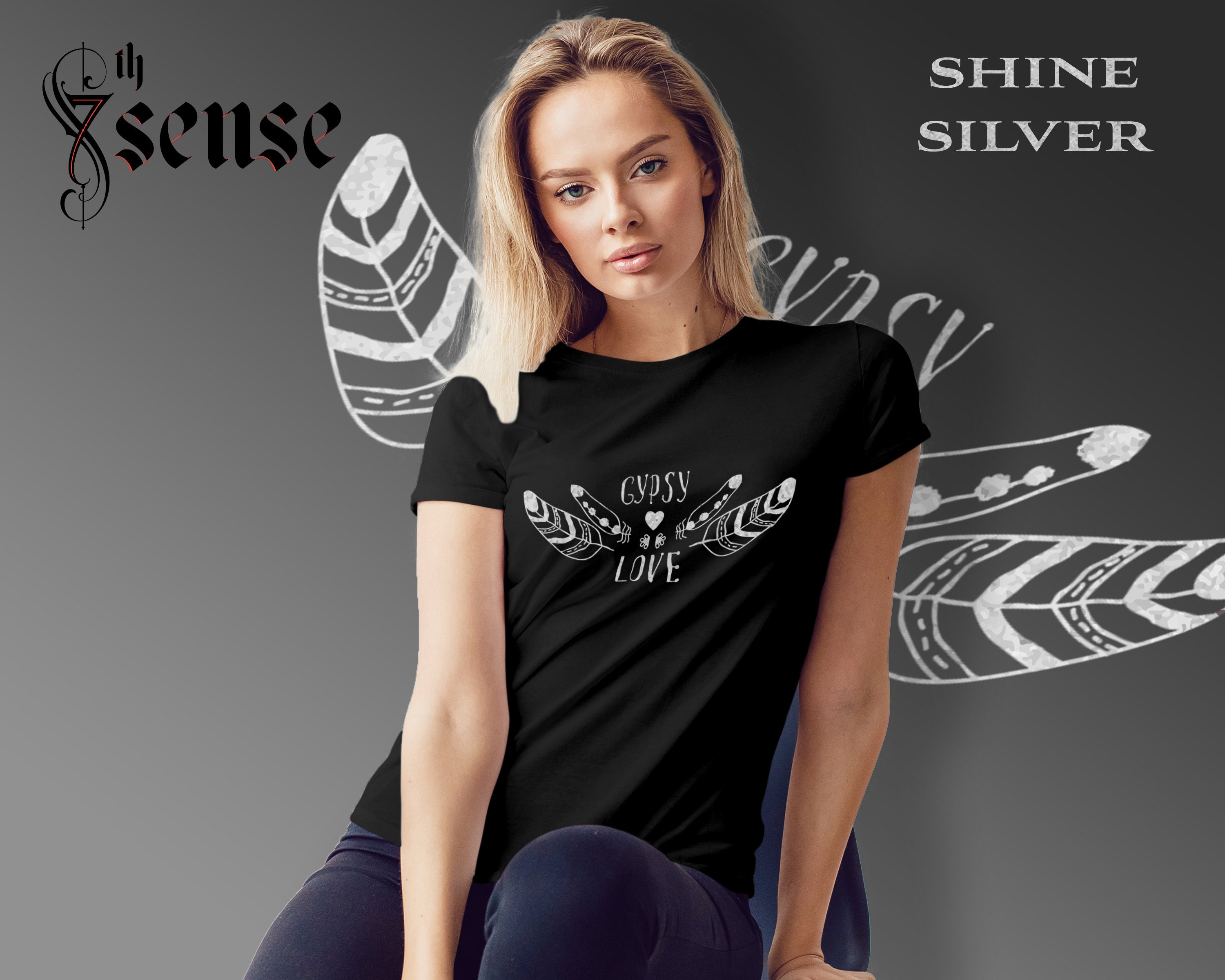 Women's tshirt Gypsy love Boho style tshirt Etsy