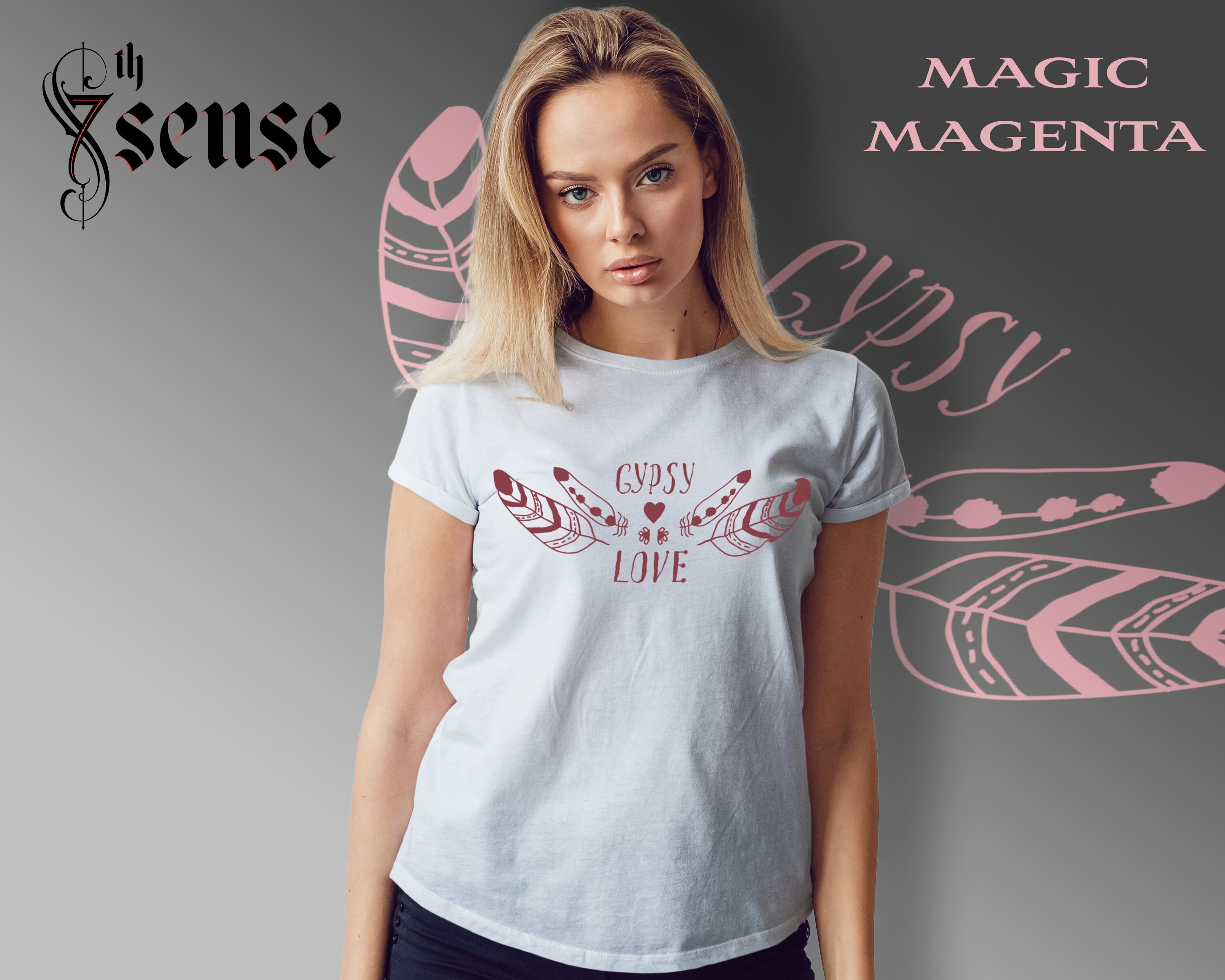 Women's tshirt Gypsy love Boho style tshirt Etsy