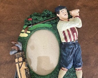 3D Oval Golf Picture Frame