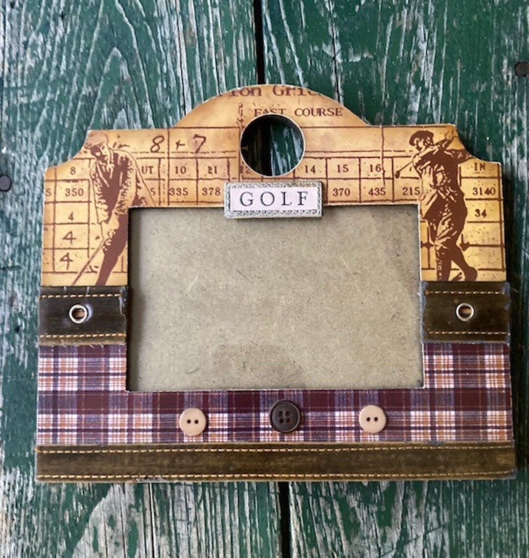 Golf Paper Frame Classy Golf Themed Picture Frame - Etsy
