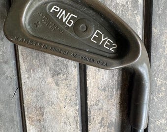 Vintage Ping Eye2 Berryllium Copper Black Dot 1-iron. Ping graphite shaft. 41 inches.