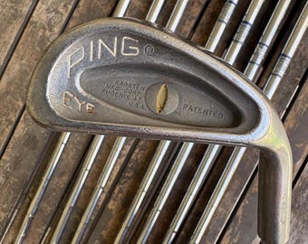 Vintage Ping Eye Yellow Dot 3-PW RH Stiff Flex Steel Shaft