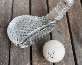 Vintage Decorative Glass Golf Driver Head