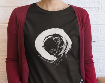 Zen Shirt, Buddhist Shirt, Zen Clothing, Enso Circle, Mindfulness Shirt, Mindfulness Gift, Buddhist Gift, Aikido, Japanese Painting, Sumi-e