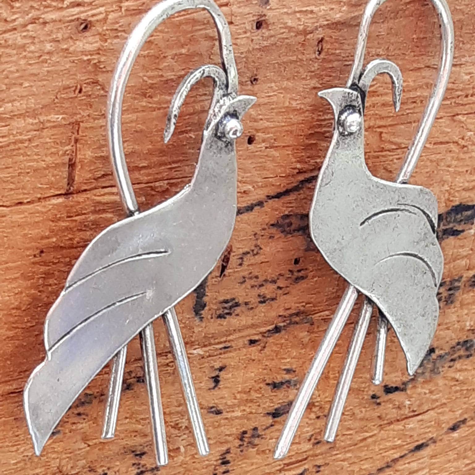 Phoenix Earrings / Bird Earrings / Character Jewelry / Traditional Miao