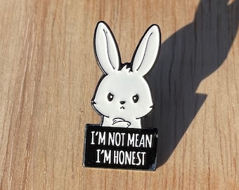 Mean Bunny Pin