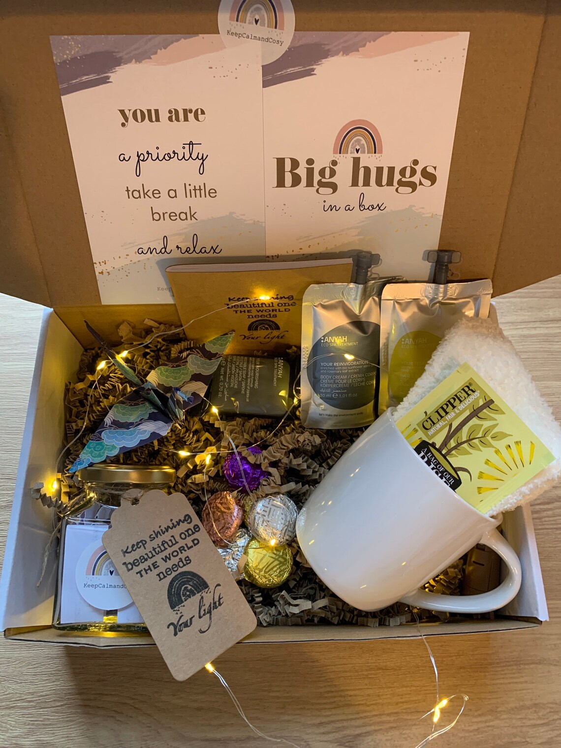 Hygge gift box pick me up box personalised gift box Etsy