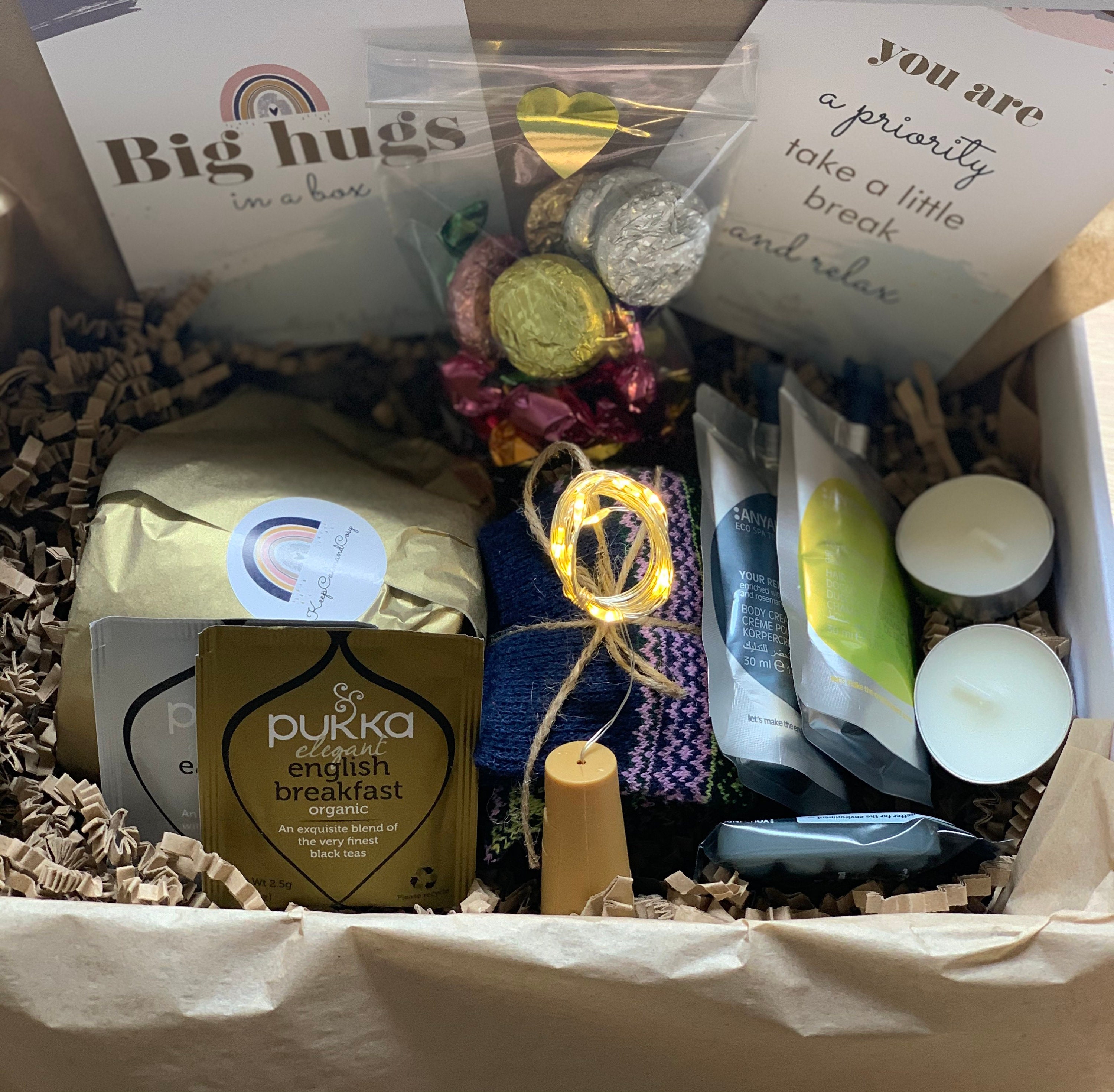 Personalised gift box Hug in a mug hug in a box cosy gifts Etsy