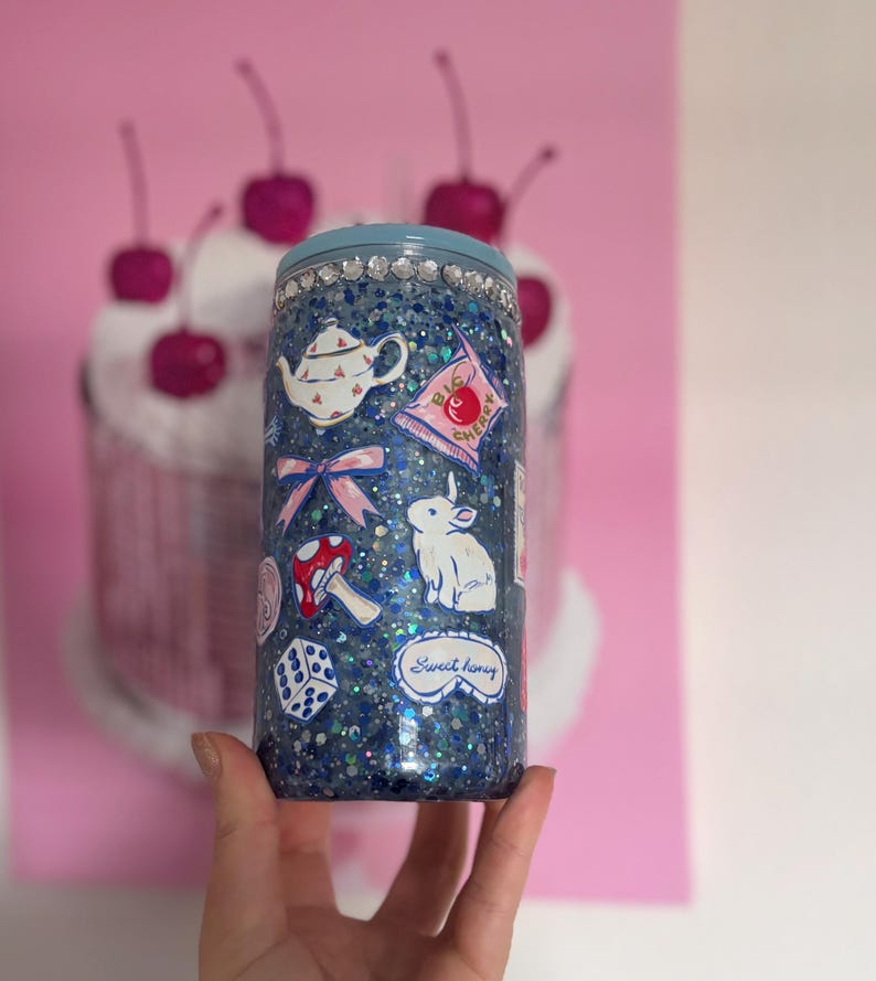 lilemandthings Snow Globe Tumbler