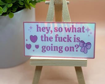 Funny Holographic Sticker: Dark Humor Laptop Decal