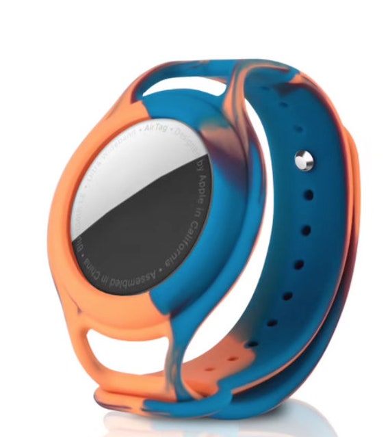 Airtag Bracelet Wristband For Kids MultiColored / Tiedye Etsy