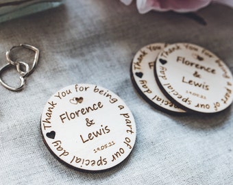 Magnet Favors for Guests, Wedding Favors, Wedding Say Thank You, Backyard Wedding Favor, Magnet Favors, Personalized Favors, Save The Date