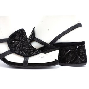 Custom Mid Block Heel Slingback Sandals,Handmade Block Heel Open Toe Sandals,Black Suede Leather Block Heels,Custom Shoes,Greek Sandals