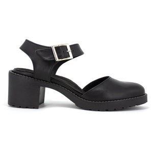 Open Back Black Leather Clog Sandals,Clog Heels 90s Platform,Clog Slingback,Vintage Clogs,Mary Jane,Clogs,Clogs Moccasin,Women&#39;s Sandals