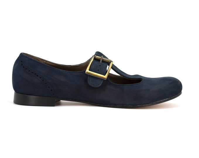 blue mary jane shoes
