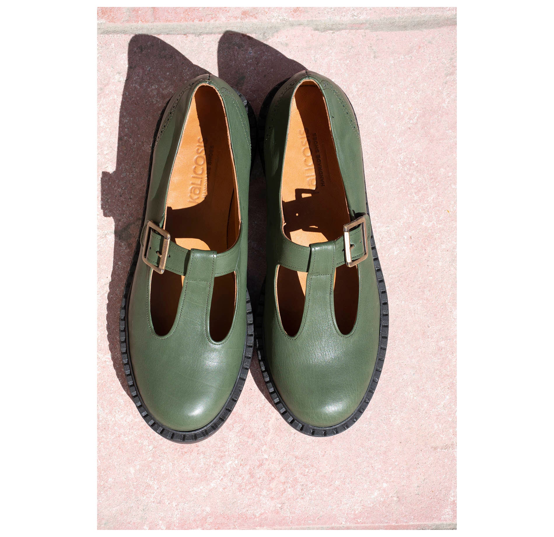 Green Mary Jane Shoes Women,wide T Strap Mary Jane Shoes,leather 