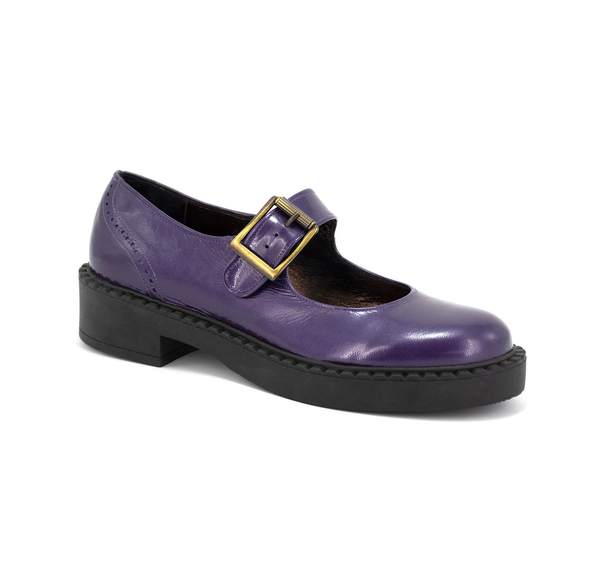 Purple Shoes,platform Mary Janes,patent Leather Mary Janes