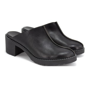 Patent leather mules & clogs