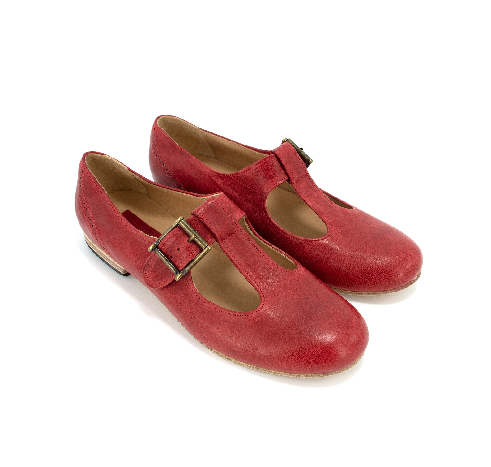 t bar ballet flats