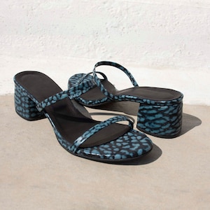 Sandalen mit Blockabsatz,Heels mit Riemchen,Absätze 2 Zoll,Blaue Absätze,Frauen Blockabsätze,Mules mit Blockabsätze,Blockabsätze Riemchen