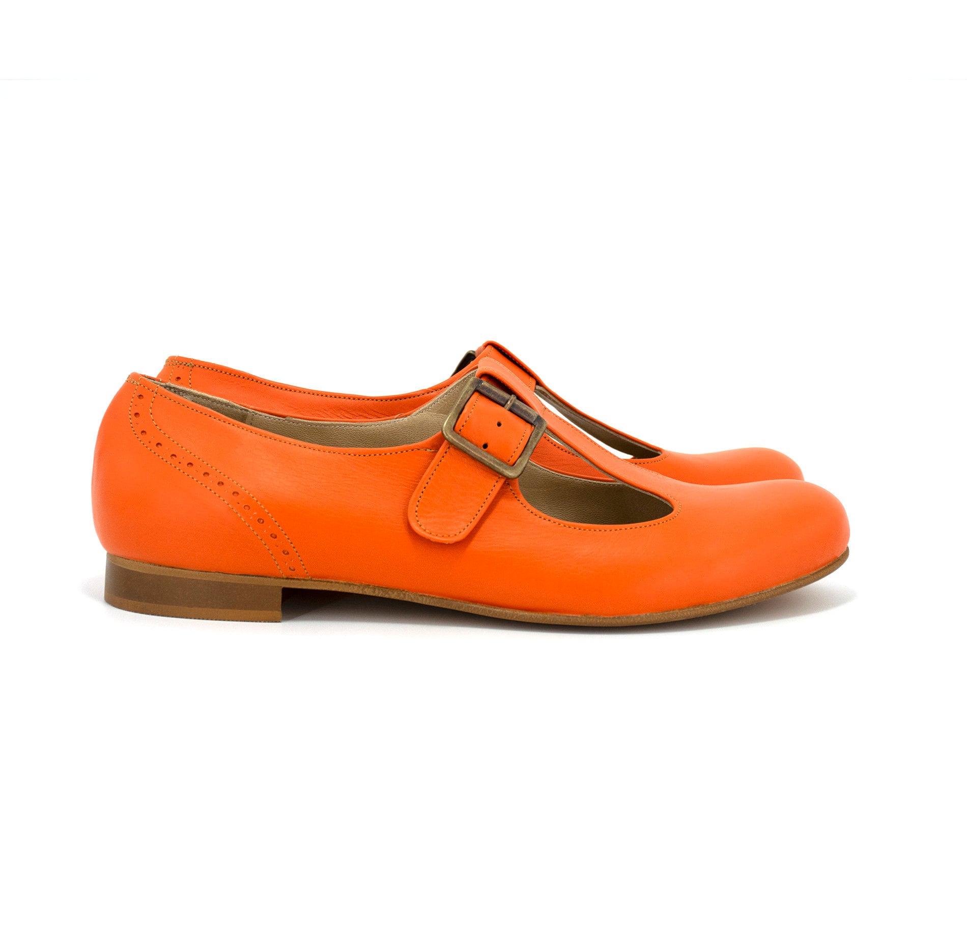Orange mary janes discount