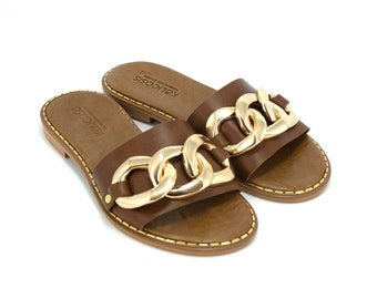 Tan designer online slides