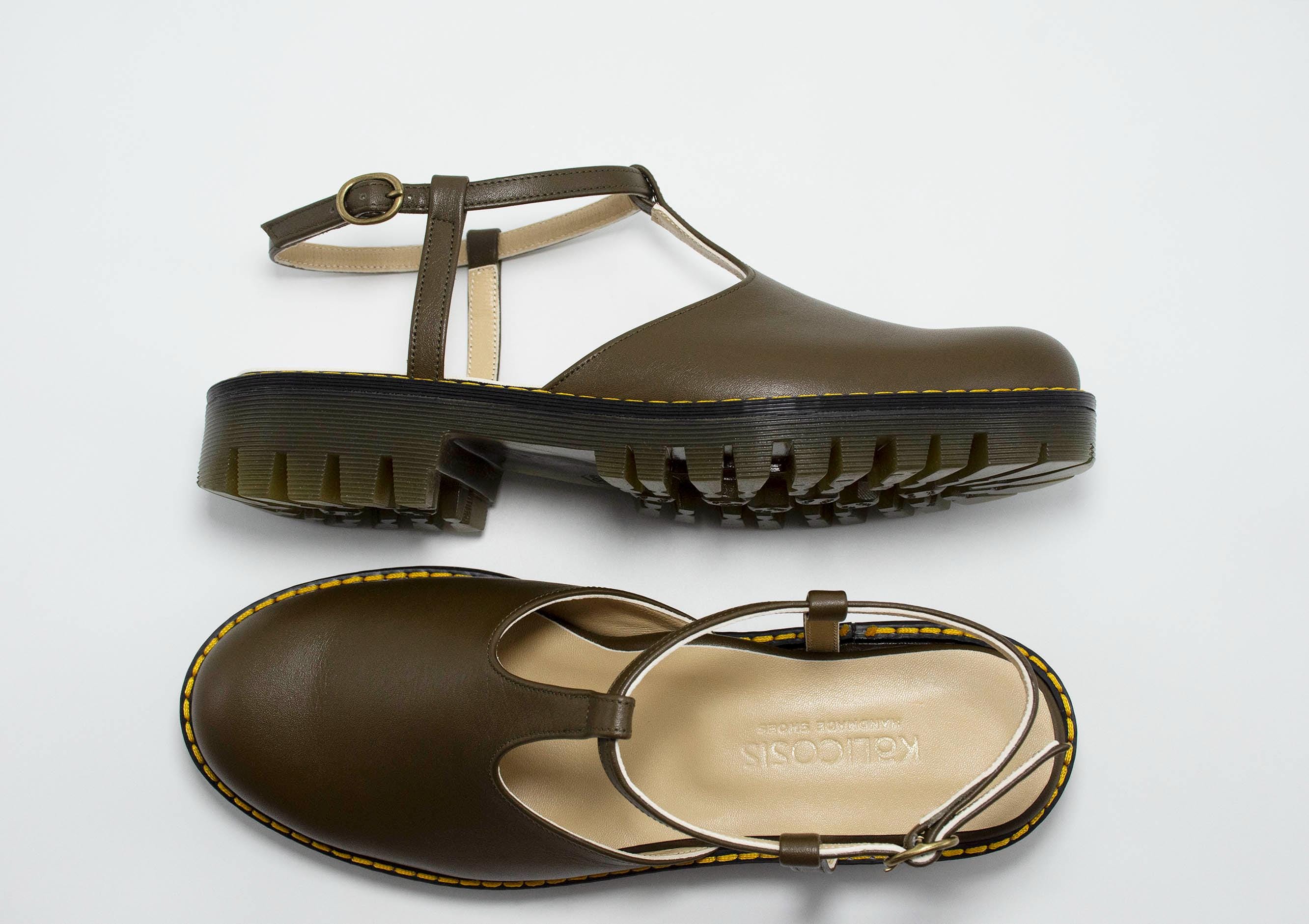 T Strap Closed Toe Sandals,Chunky Mary Janes Platform,Closed Toe Leather Sandals,Green Shoes Women,Ankle Strap Mules,Slingback,Mules Flats