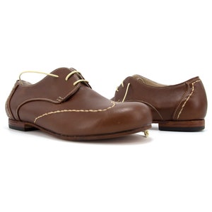 Womens Oxford Shoes,Leather Brogue Women's Shoes,Oxford Brogues,Lace Up Fastened Shoes,Handmade Leather Sole Brogues,Women's Derby Shoes