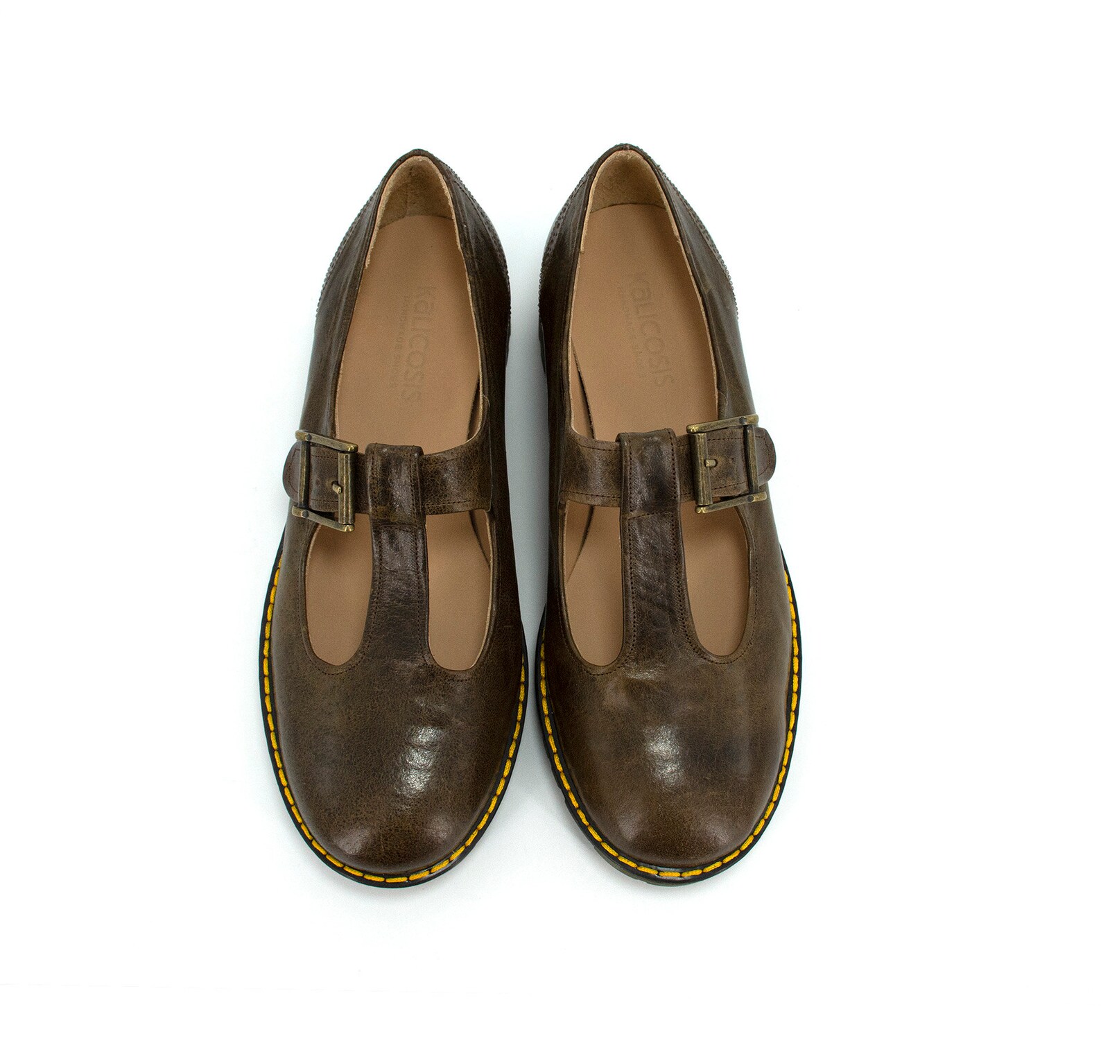 t bar mary jane flats