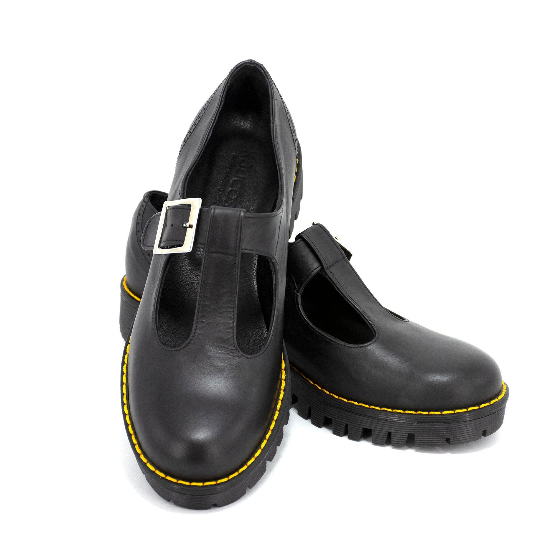 womens black platform dress shoes