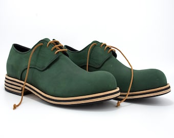 Men Shoes,Green Leather Shoes,Dress Shoes,Custom Shoes,Handmade Shoes Men,Vintage Shoes,Leather Sole Shoes