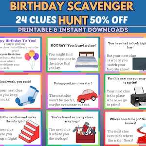 Chasse au trésor pour anniversaire d&#39;enfants | Chasse au trésor d&#39;anniversaire | Jeux d&#39;anniversaire pour enfants | Jeu d&#39;anniversaire interactif pour enfants
