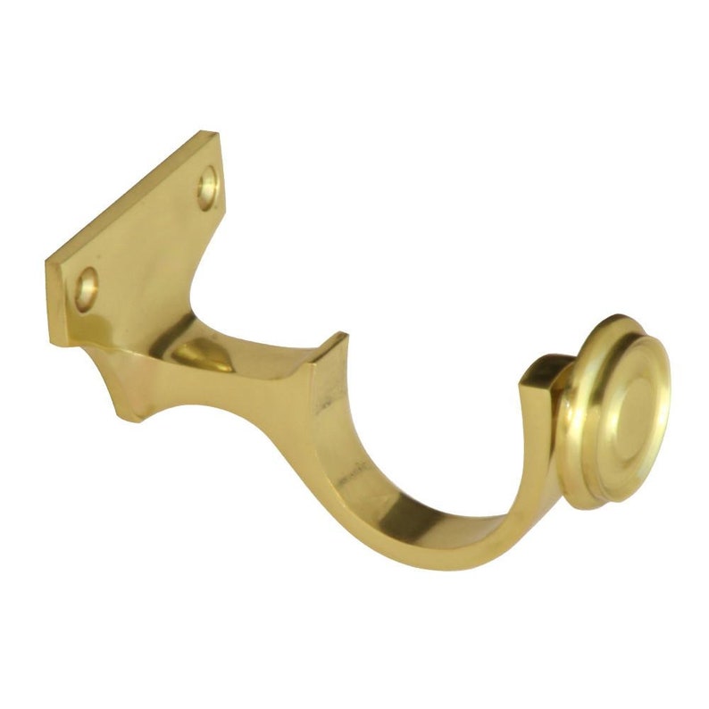 Solid Brass Brackets for Curtain Poles 19mm 25mm 32mm 38mm Etsy