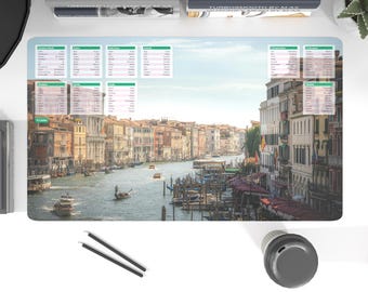 XXL Italian Desk Mat – 100 Essential Italian Words & Phrases for Easy Learning | Perfect for Language Lovers