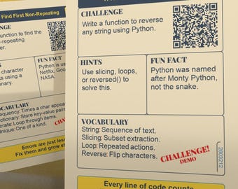 Python Challenges PDF - 10 Printable Coding Tasks for Beginners & Real-World Scenarios - Learn and Practice Python Skills