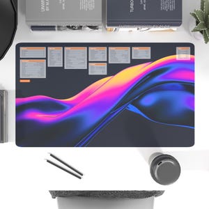 Large 3D Artist Desk Mat - Blender Keyboard Shortcuts