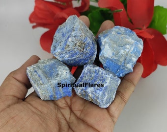 Natural Lapis Lazuli  Rough  Chunks,Select How Many Pieces (Premium Quality 'A' Grade)